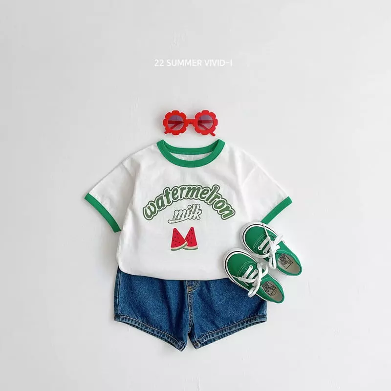 Vivid I - Korean Children Fashion - #magicofchildhood - Fruit Check Top Bottom Set - 4