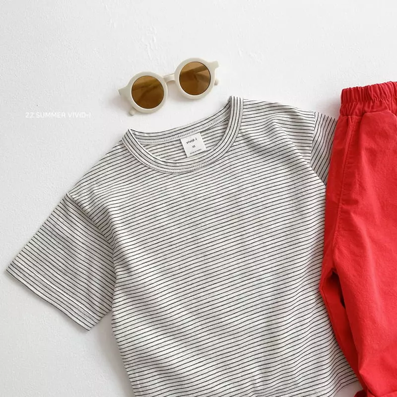 Vivid I - Korean Children Fashion - #prettylittlegirls - Summer One More Tee - 12