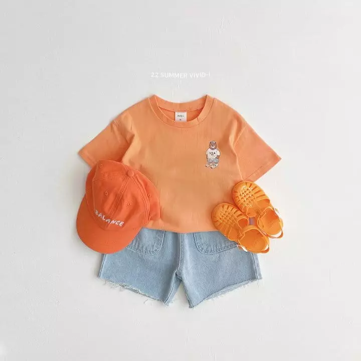 Vivid I - Korean Children Fashion - #prettylittlegirls - Small Bear Tee - 11