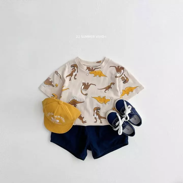 Vivid I - Korean Children Fashion - #prettylittlegirls - Dino Tee - 3