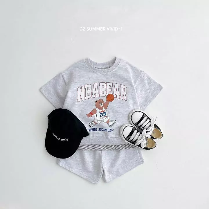 Vivid I - Korean Children Fashion - #stylishchildhood - Jorden Bear Top Bottom Set - 3