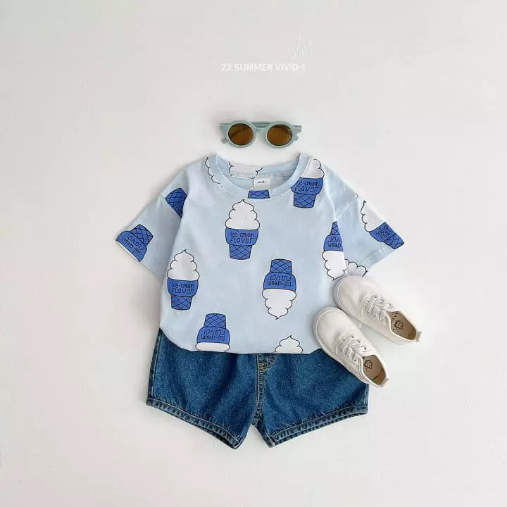 Vivid I - Korean Children Fashion - #stylishchildhood - Ice Cream Tee  - 7