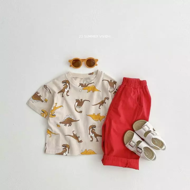 Vivid I - Korean Children Fashion - #prettylittlegirls - Dino Tee - 4