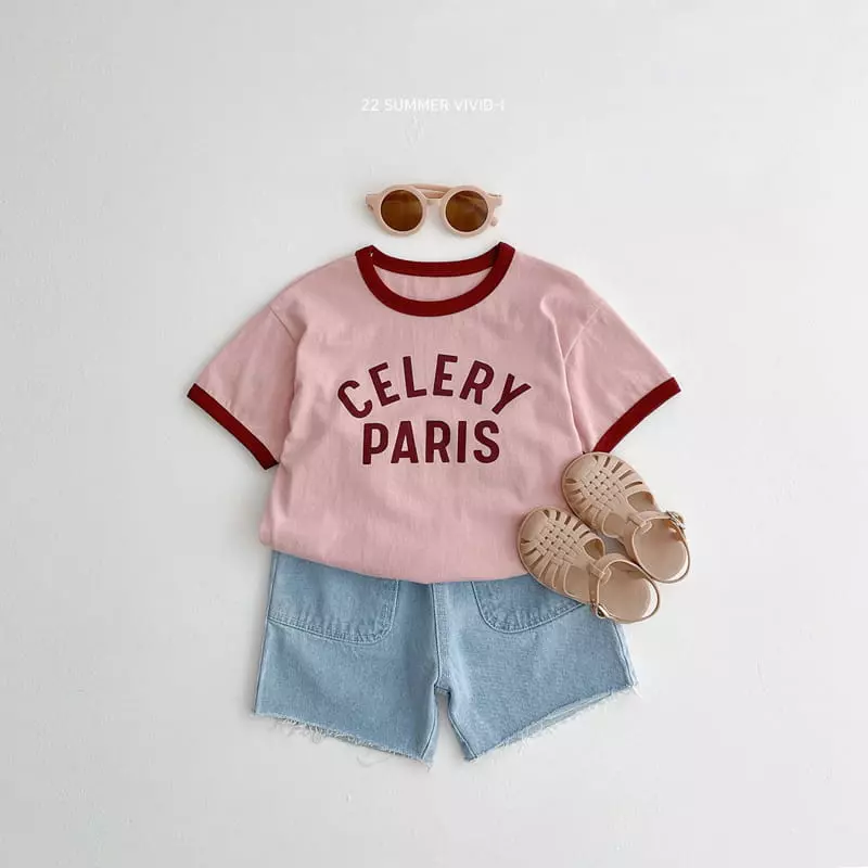 Vivid I - Korean Children Fashion - #toddlerclothing - Celery Tee - 8