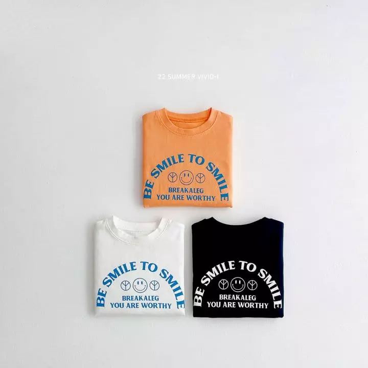 Vivid I - Korean Children Fashion - #toddlerclothing - Smile Tee