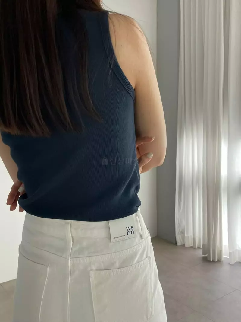Washingroom - Korean Women Fashion - #momslook - Roy Rib Sleeveless - 2