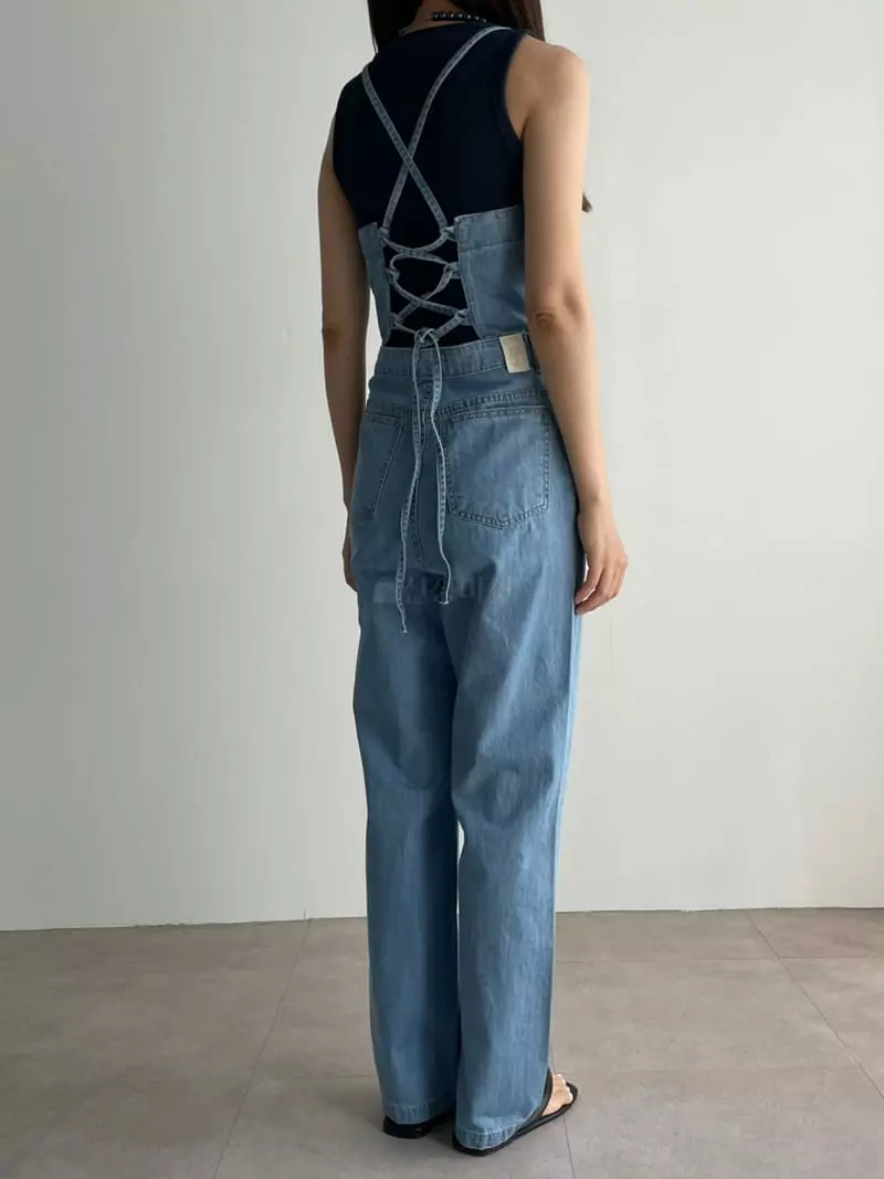 Washingroom - Korean Women Fashion - #vintagekidsstyle - Summer Jumpsuit - 4