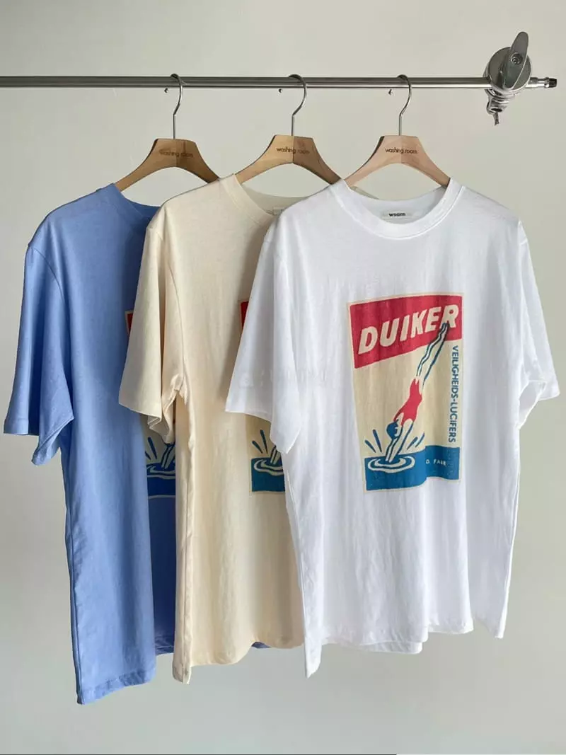 Washingroom - Korean Women Fashion - #vintagekidsstyle - Diving Tee