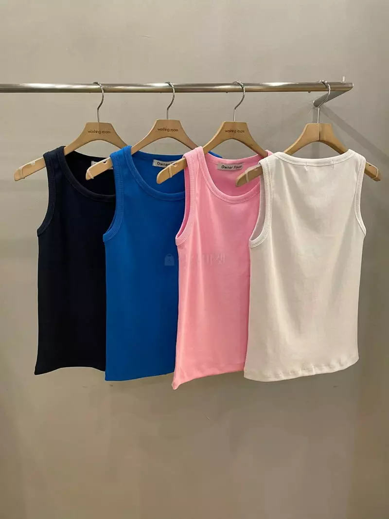 Washingroom - Korean Women Fashion - #momslook - Roy Rib Sleeveless - 4
