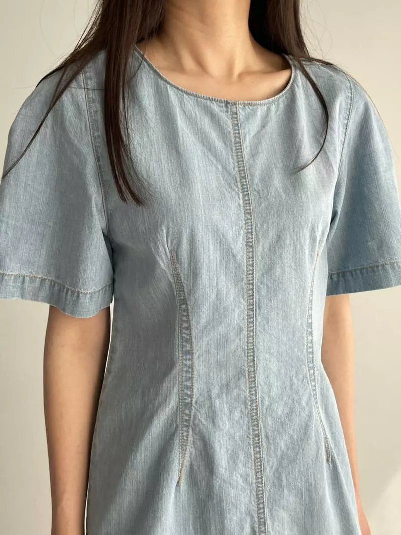 Washingroom - Korean Women Fashion - #womensfashion - 951 Denim One-piece - 2