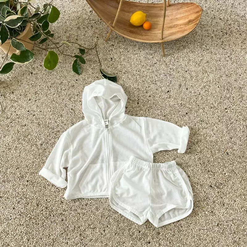 Woodie - Korean Baby Fashion - #babygirlfashion - Mesh Surfing Top Bottom Set - 4