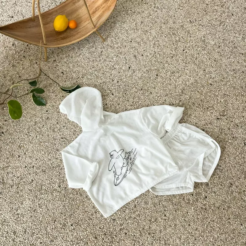 Woodie - Korean Baby Fashion - #babyoninstagram - Mesh Surfing Top Bottom Set - 5