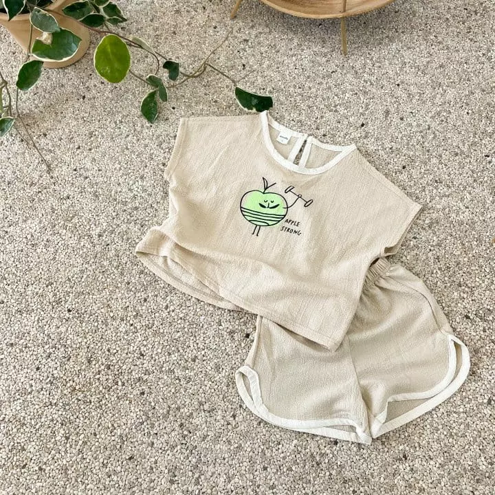 Woodie - Korean Children Fashion - #fashionkids - Fruit Top Bottom Set