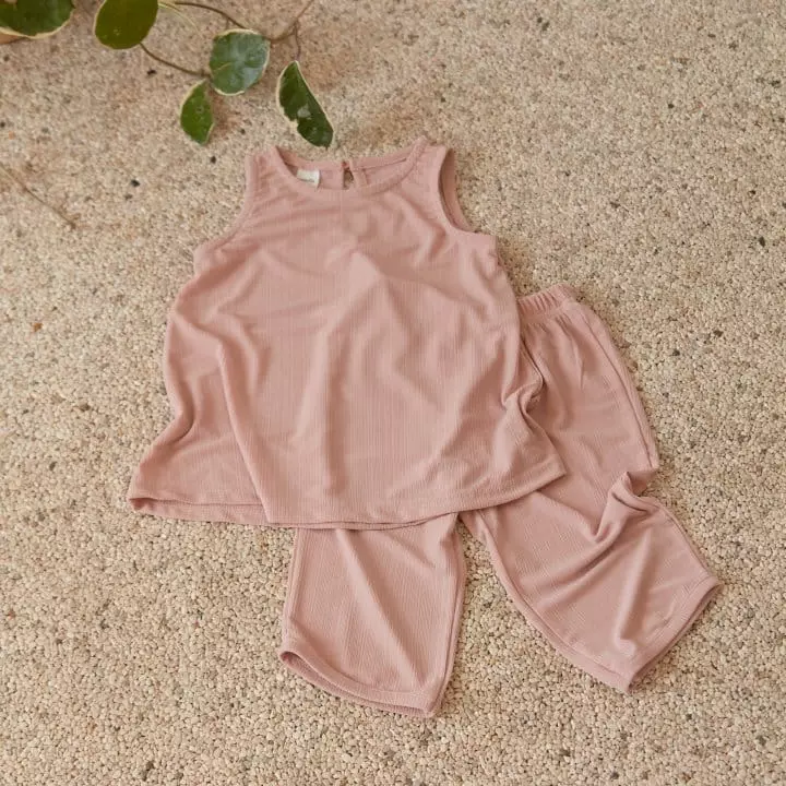 Woodie - Korean Children Fashion - #kidsstore - Chalrang Top Bottom Set - 2