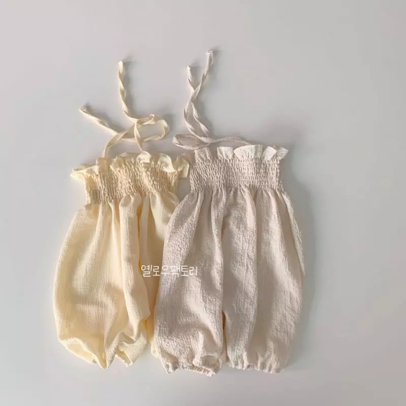Yellow Factory - Korean Children Fashion - #littlefashionista - Ssg Smocked Jumpsuit - 4