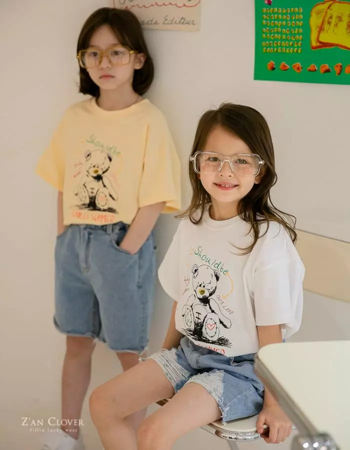 Zan Clover - Korean Children Fashion - #Kfashion4kids - Summer Teddy Tee - 6