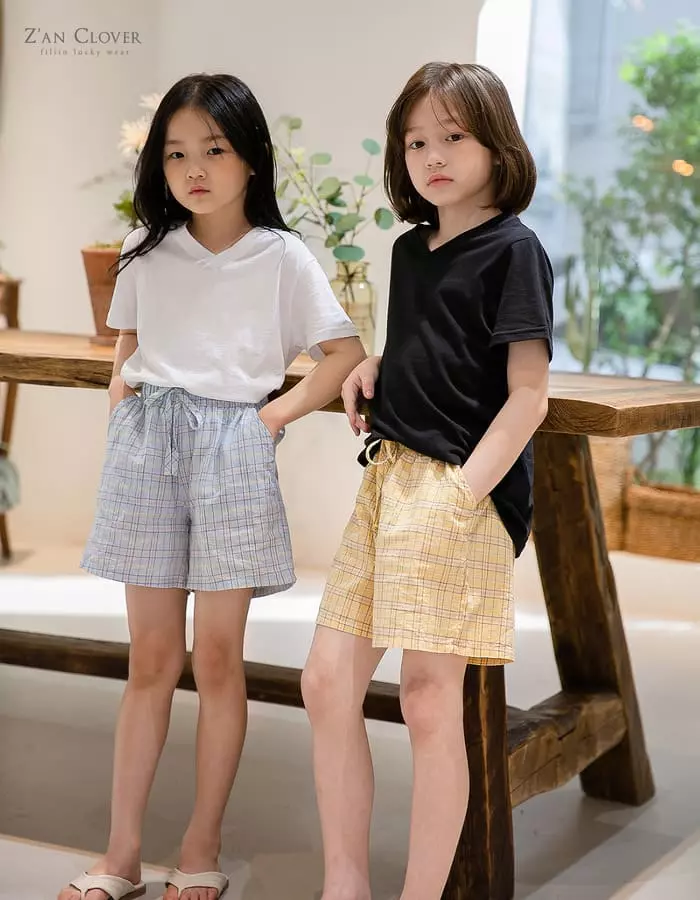 Zan Clover - Korean Children Fashion - #childofig - Easy Check Pants - 5
