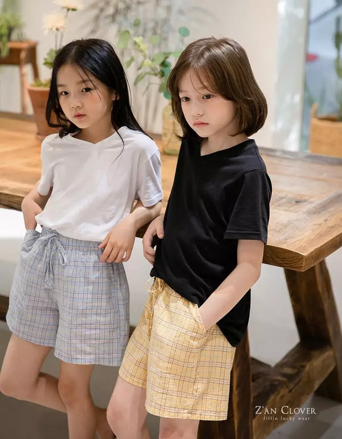 Zan Clover - Korean Children Fashion - #childofig - Easy Check Pants - 6