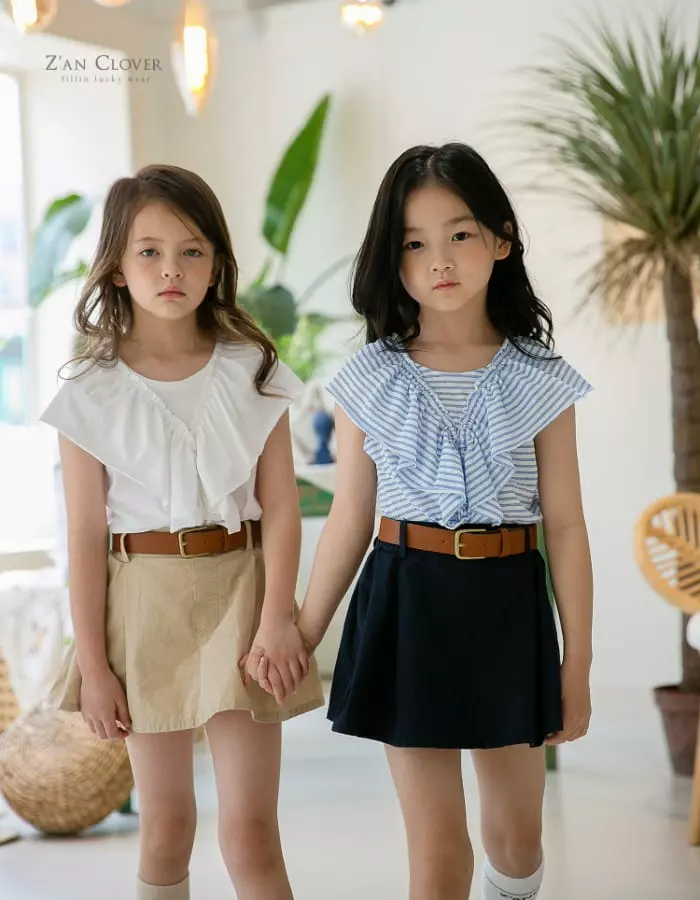 Zan Clover - Korean Children Fashion - #childofig - Ruffle Tee
