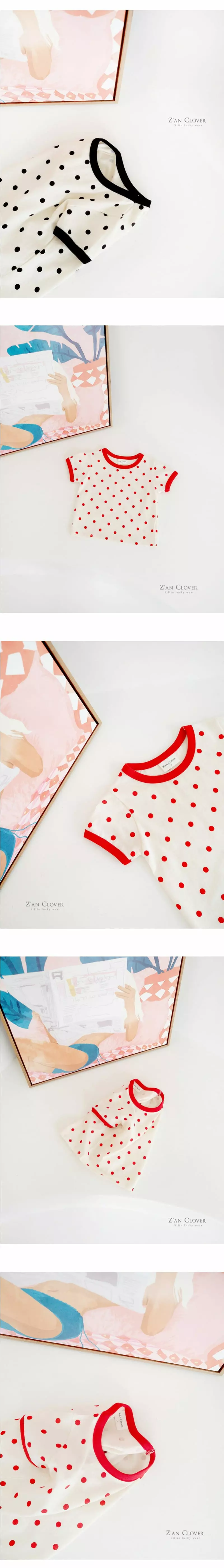 Zan Clover - Korean Children Fashion - #childofig - Dot Tee - 12