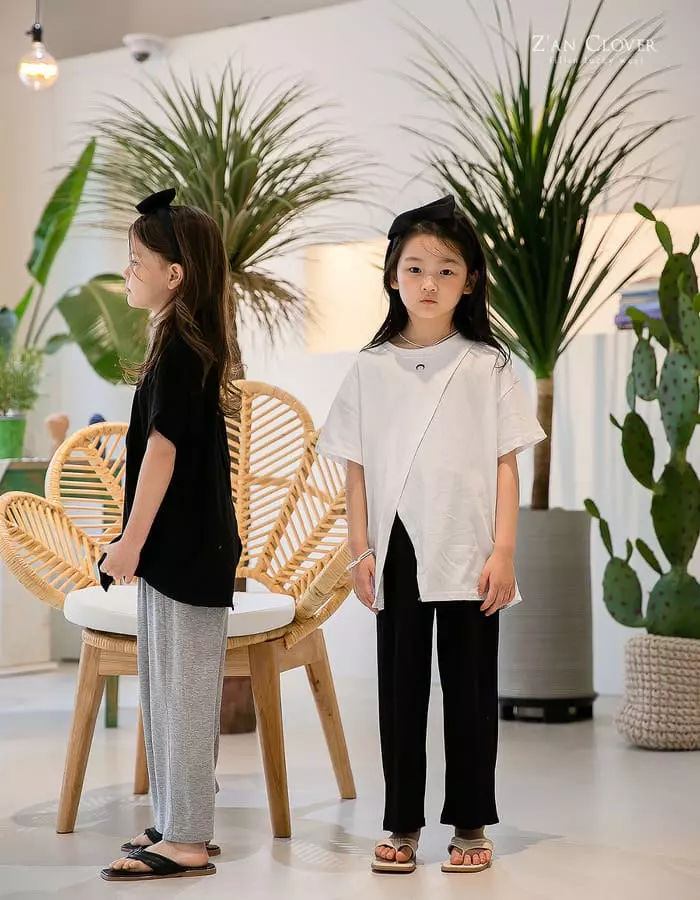 Zan Clover - Korean Children Fashion - #childofig - Sasun Slit Long Tee - 6