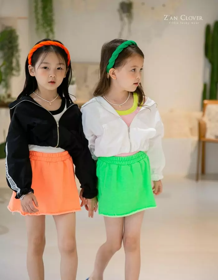 Zan Clover - Korean Children Fashion - #childrensboutique - Crop Anorak Jumper