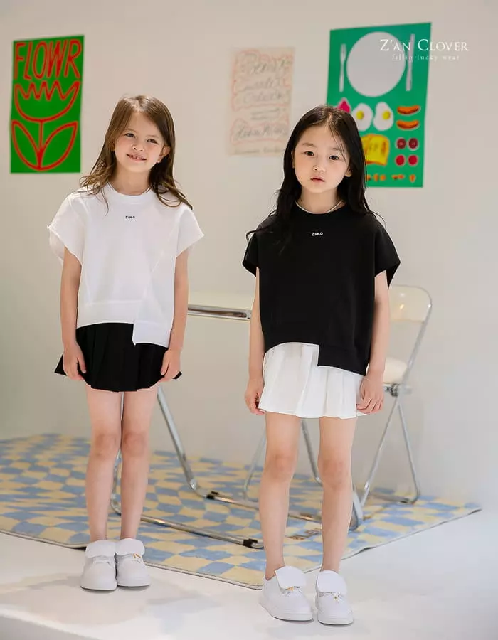 Zan Clover - Korean Children Fashion - #childrensboutique - Undal Slit Sweatshirt - 2