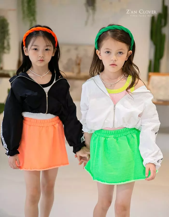 Zan Clover - Korean Children Fashion - #designkidswear - Crop Anorak Jumper - 2