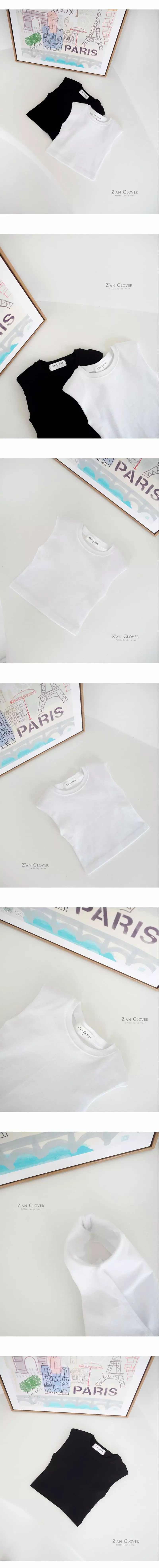 Zan Clover - Korean Children Fashion - #designkidswear - Pad Sleeveless - 5