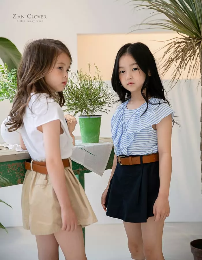 Zan Clover - Korean Children Fashion - #childrensboutique - Ruffle Tee - 4