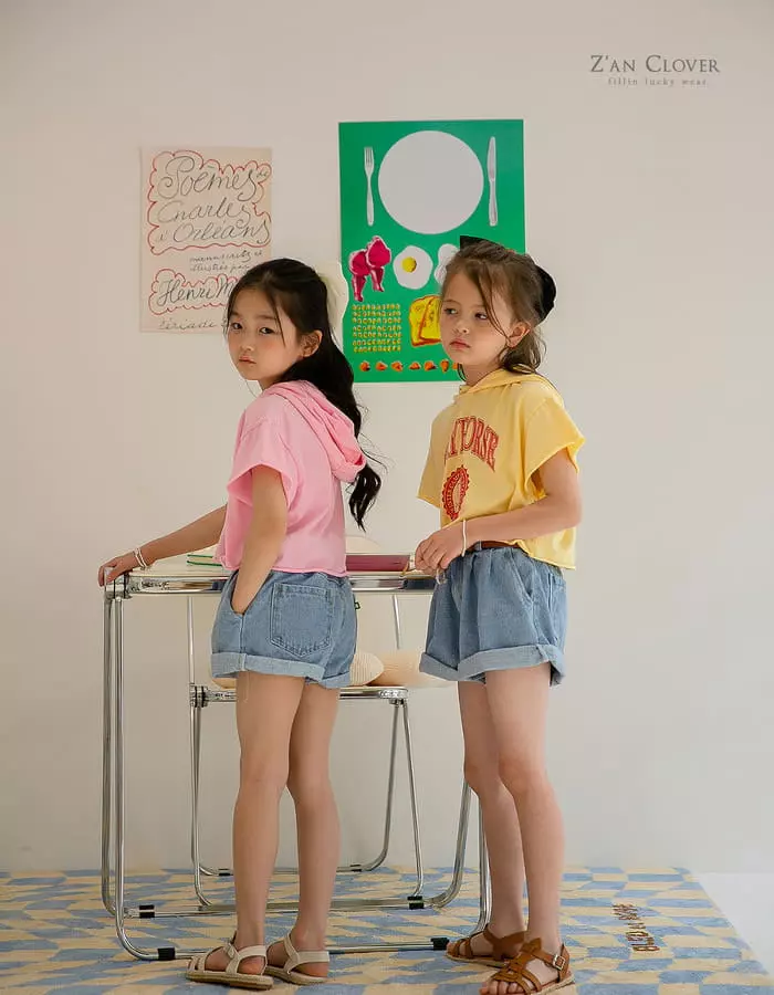 Zan Clover - Korean Children Fashion - #designkidswear - Clay Short Hoody - 2