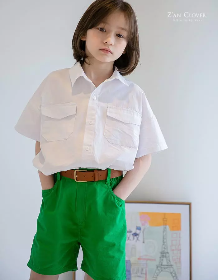 Zan Clover - Korean Children Fashion - #discoveringself - Half Shirt - 2