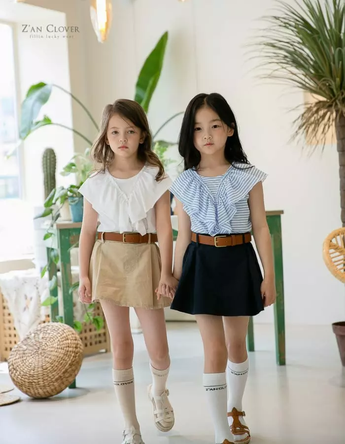 Zan Clover - Korean Children Fashion - #discoveringself - Ruffle Tee - 5
