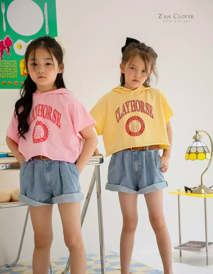 Zan Clover - Korean Children Fashion - #discoveringself - Clay Short Hoody - 3