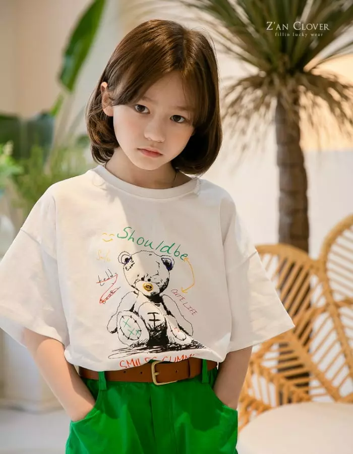 Zan Clover - Korean Children Fashion - #discoveringself - Summer Teddy Tee