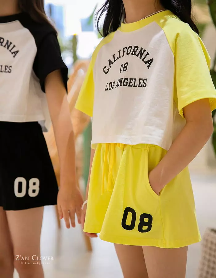 Zan Clover - Korean Children Fashion - #discoveringself - 08 Crop Top Bottom Set - 5