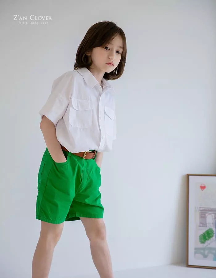 Zan Clover - Korean Children Fashion - #fashionkids - Half Shirt - 3