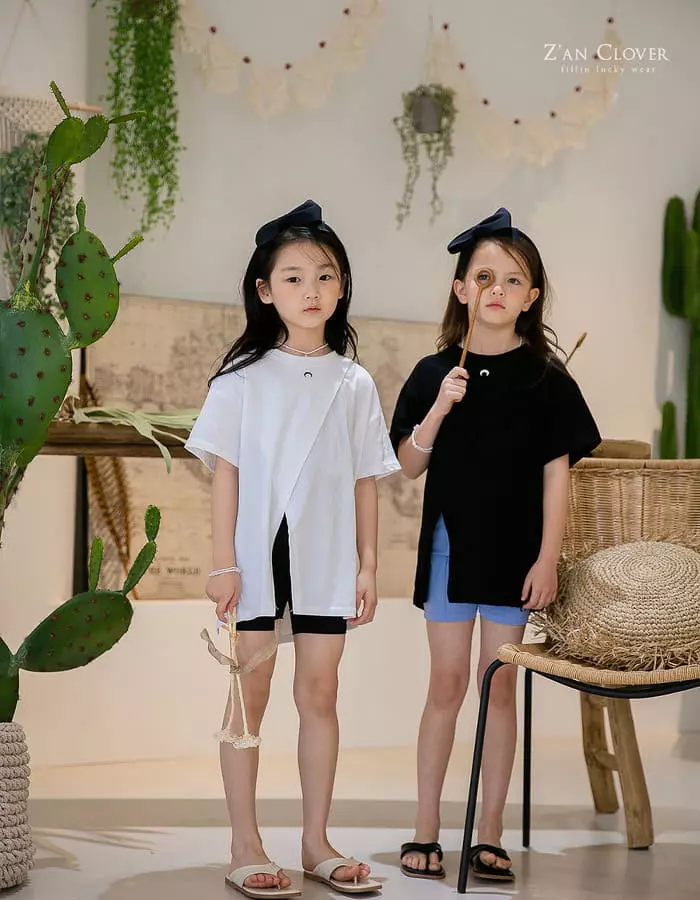 Zan Clover - Korean Children Fashion - #fashionkids - Sasun Slit Long Tee - 10