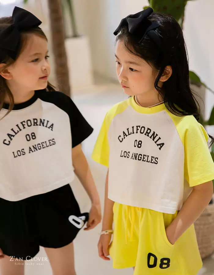 Zan Clover - Korean Children Fashion - #fashionkids - 08 Crop Top Bottom Set - 6
