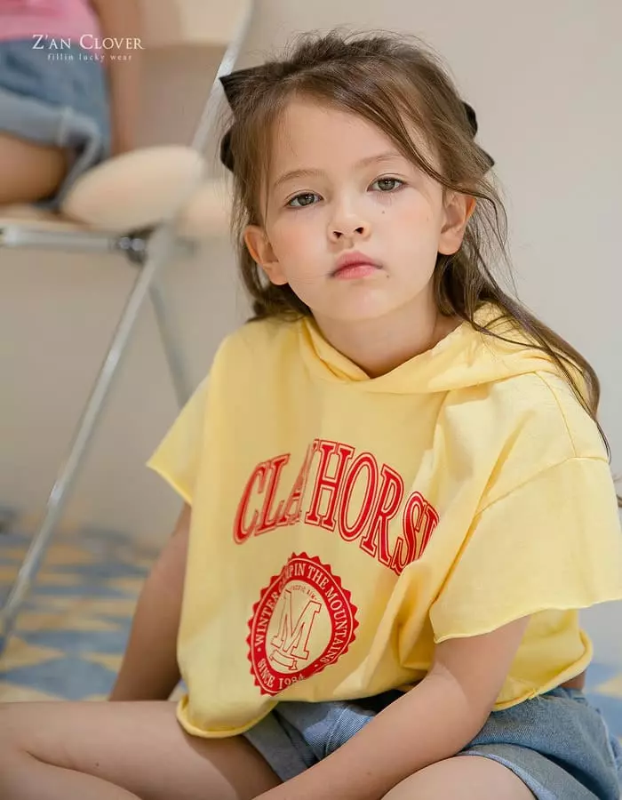 Zan Clover - Korean Children Fashion - #kidsshorts - Clay Short Hoody - 5