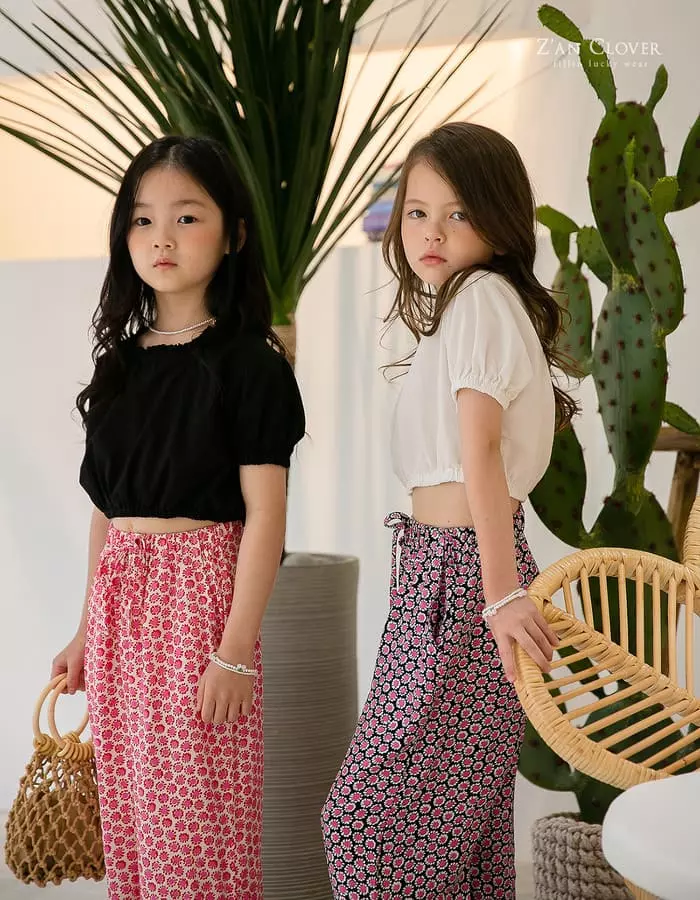 Zan Clover - Korean Children Fashion - #kidsshorts - Lace Scop Blouse - 12