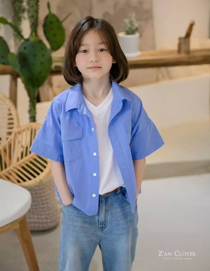 Zan Clover - Korean Children Fashion - #kidsshorts - Half Shirt - 10