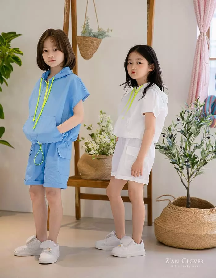 Zan Clover - Korean Children Fashion - #kidsstore - Gcargo Anorak Top Bottom Set - 5