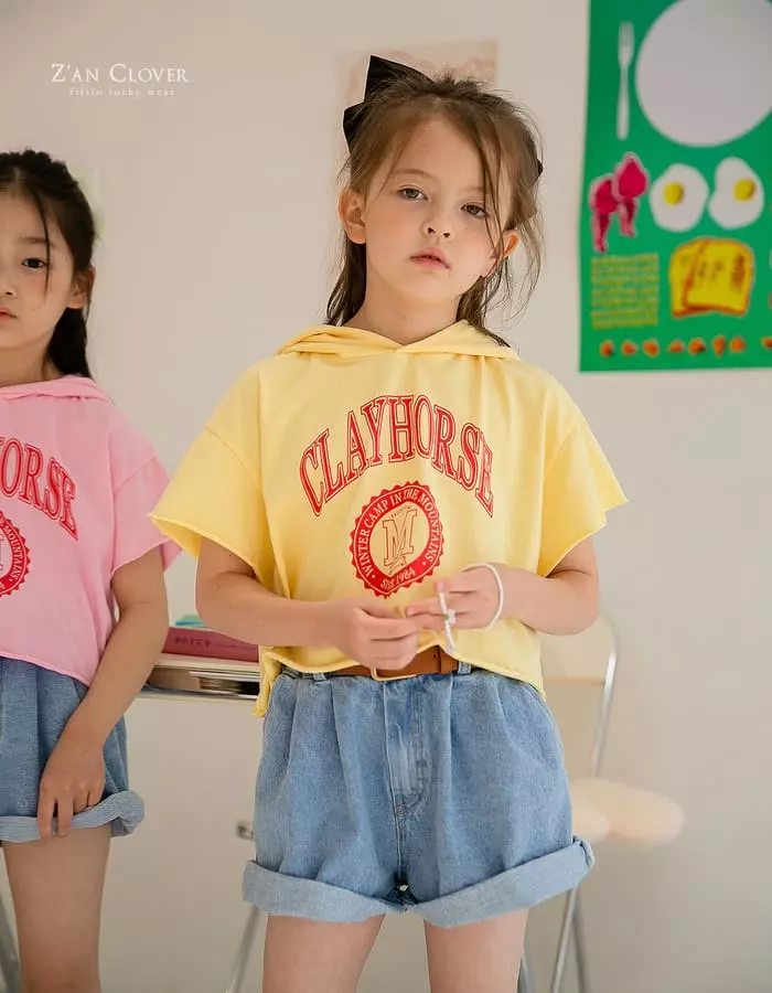 Zan Clover - Korean Children Fashion - #kidzfashiontrend - Clay Short Hoody - 7