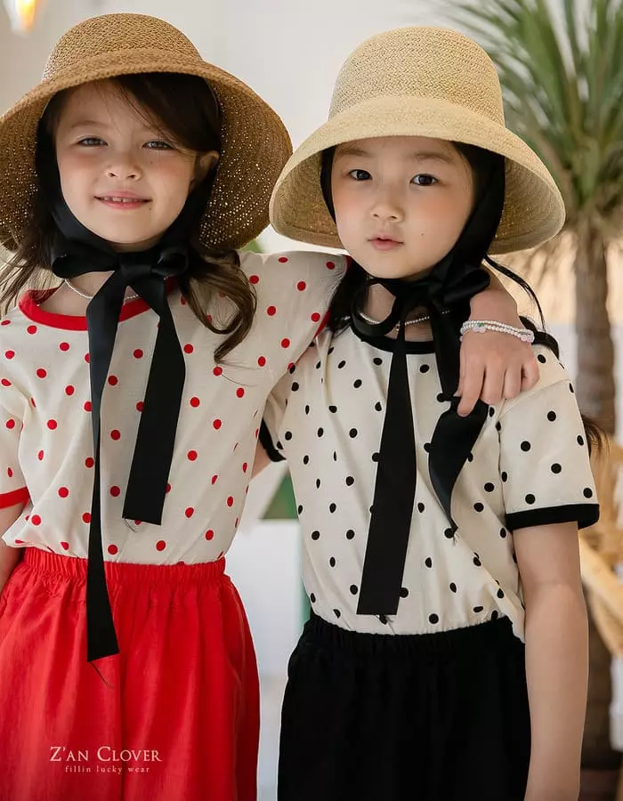 Zan Clover - Korean Children Fashion - #kidzfashiontrend - Dot Tee - 3
