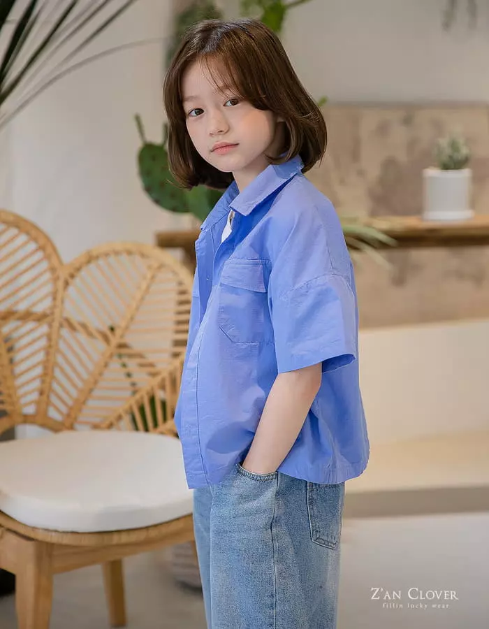 Zan Clover - Korean Children Fashion - #kidzfashiontrend - Half Shirt - 12