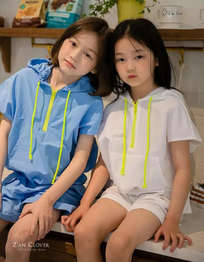 Zan Clover - Korean Children Fashion - #kidzfashiontrend - Gcargo Anorak Top Bottom Set - 6
