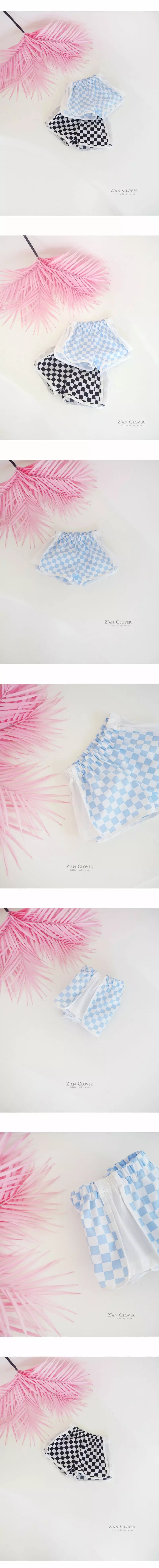 Zan Clover - Korean Children Fashion - #littlefashionista - Check Color Shorts - 5