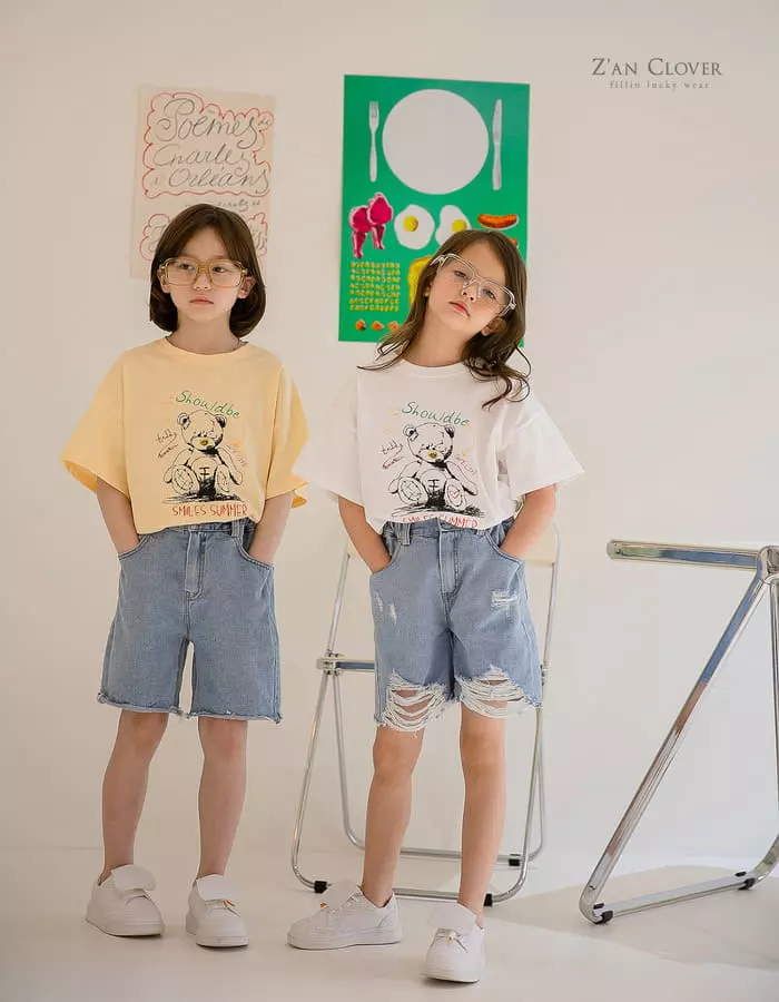 Zan Clover - Korean Children Fashion - #littlefashionista - Summer Teddy Tee - 7