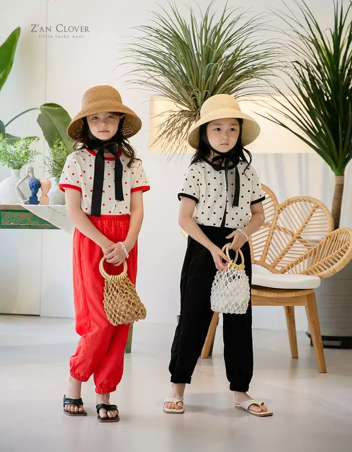Zan Clover - Korean Children Fashion - #littlefashionista - Dot Tee - 5